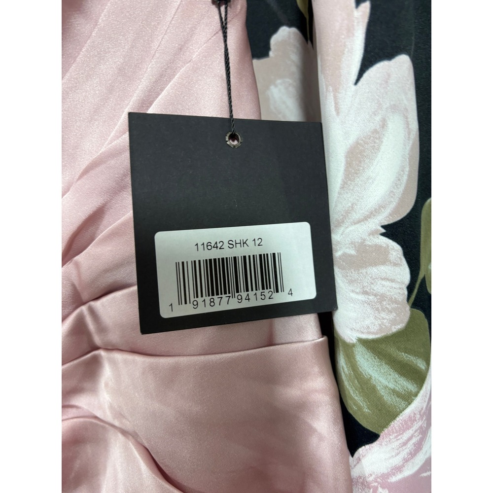 Ieena for Mac Duggal 11642 SHK Blush Pink Satin Halter Gown Dress Womens 12 - Picture 5 of 12